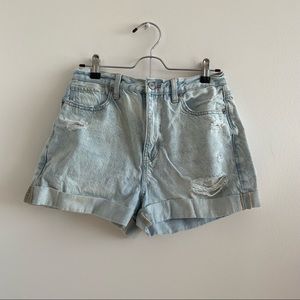 Rainbow Light blue washed Shorts